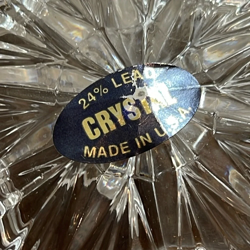 24% Lead Crystal Star Jewelry Holder or/ small items storage